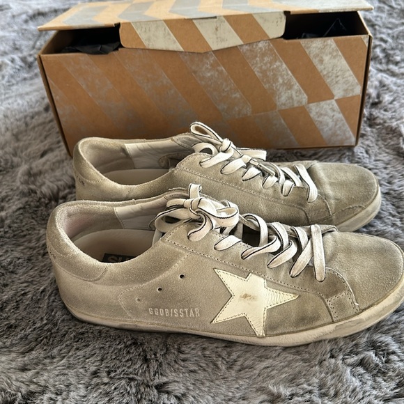 Grey suede and white Golden Goose Sz 9 - Picture 4 of 7